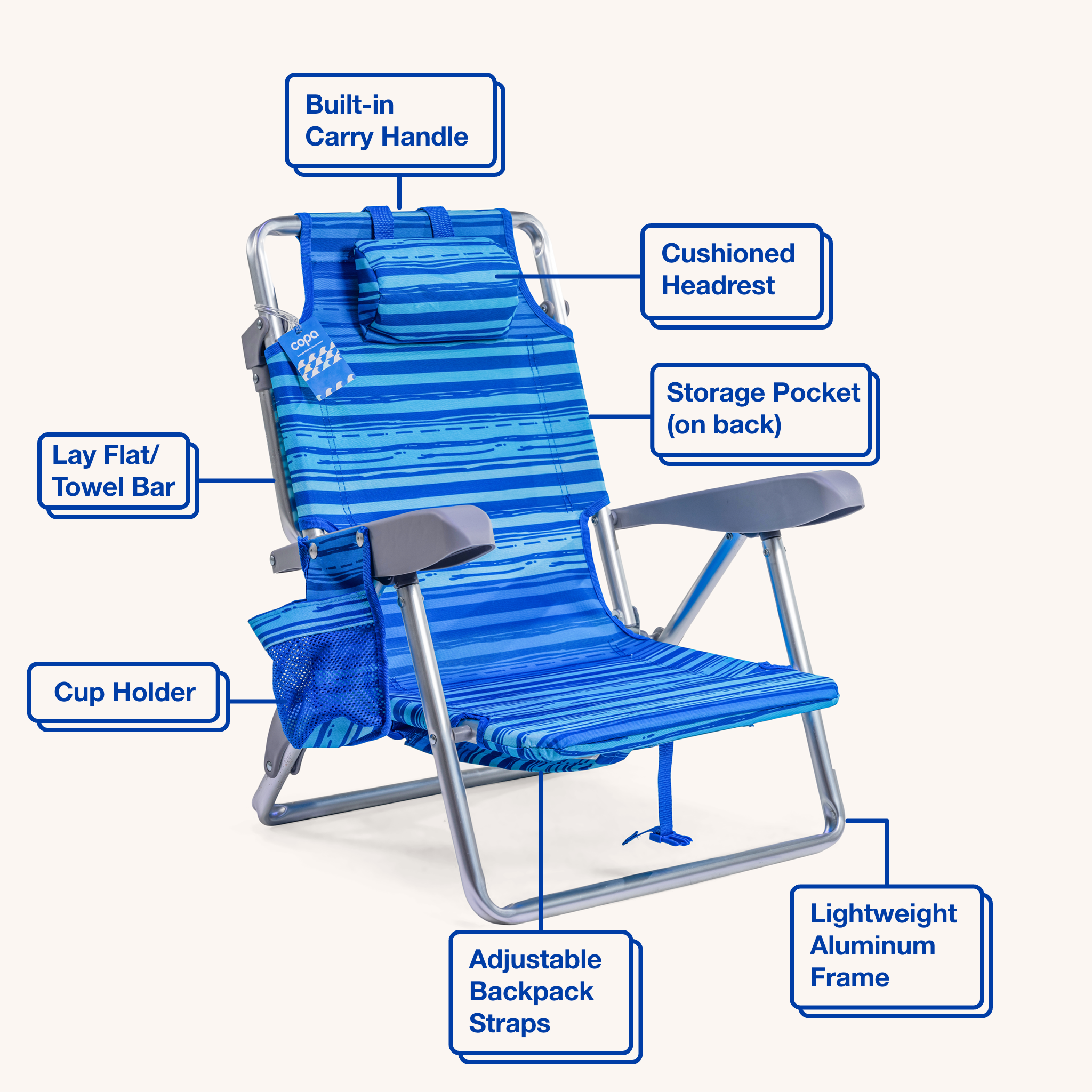 Best Beach Day Junior Backpack Chair