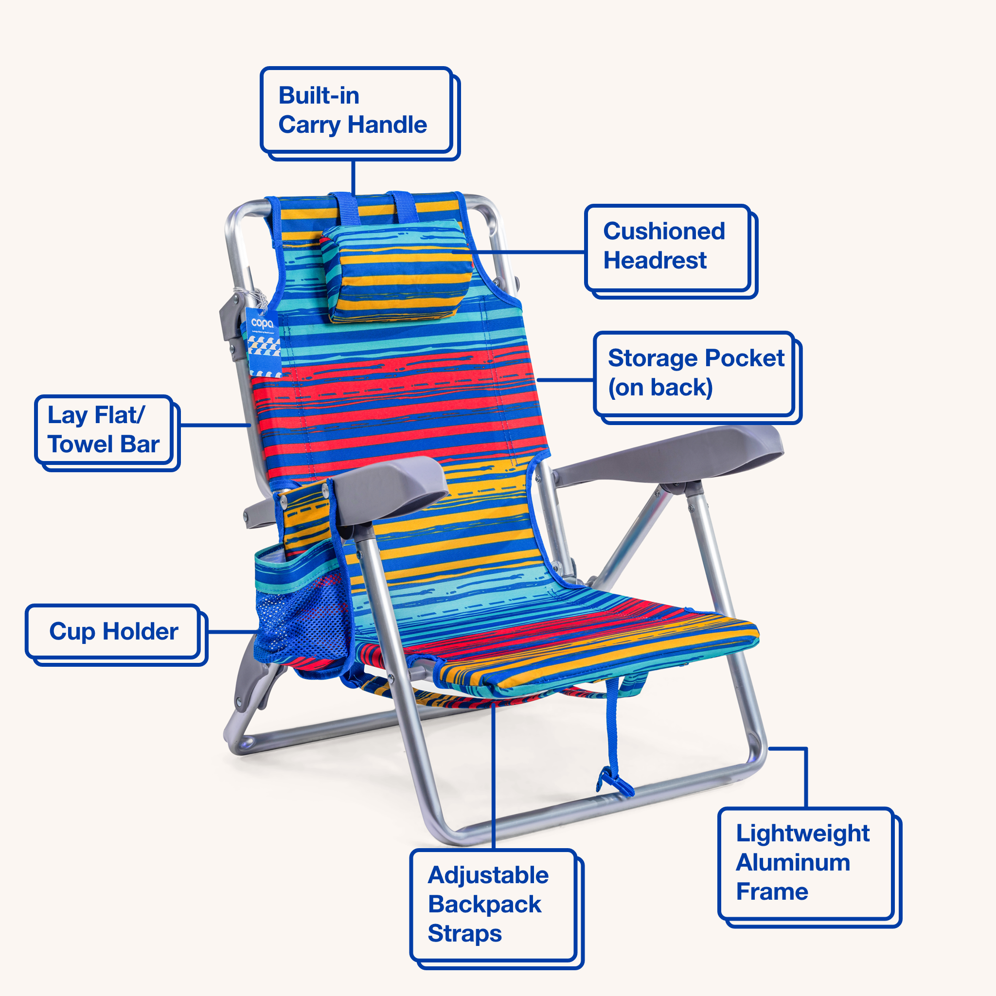Best Beach Day Junior Backpack Chair