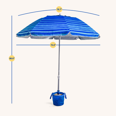 Perfectly Portable Beach Umbrella