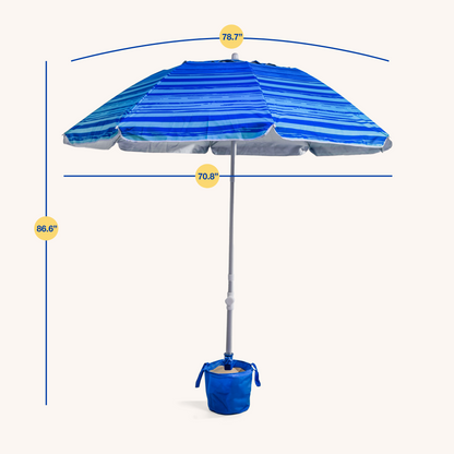 Perfectly Portable Beach Umbrella