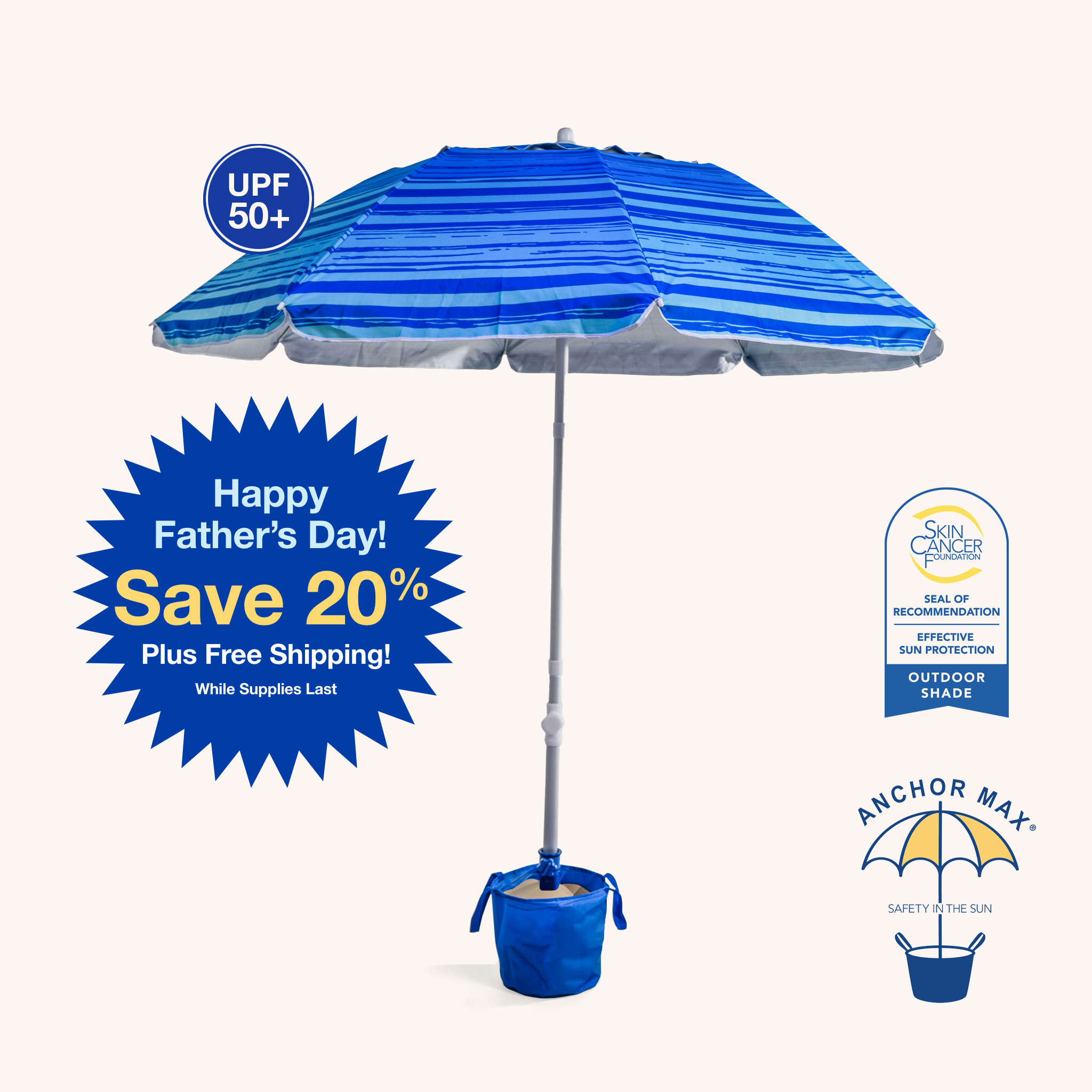 Perfectly Portable Beach Umbrella